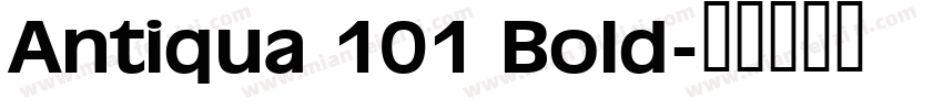 Antiqua 101 Bold字体转换